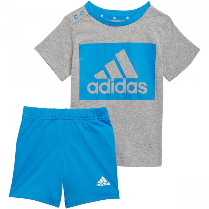 Completo Sportivo per Bambini Adidas H65822 Grigio chiaro