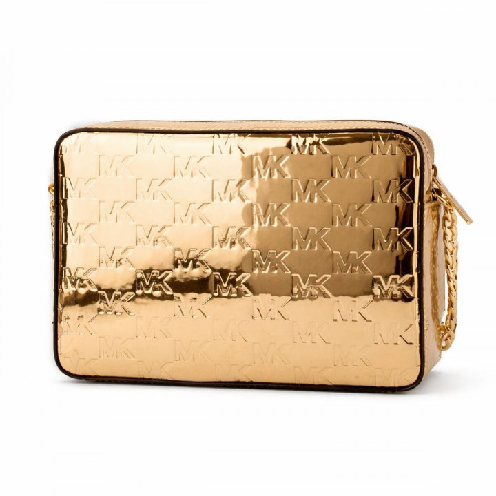 Borsa a Tracolla Michael Kors 35F5GTTC9I-PALE-GOLD Dorato 24 x 16 x 6 cm