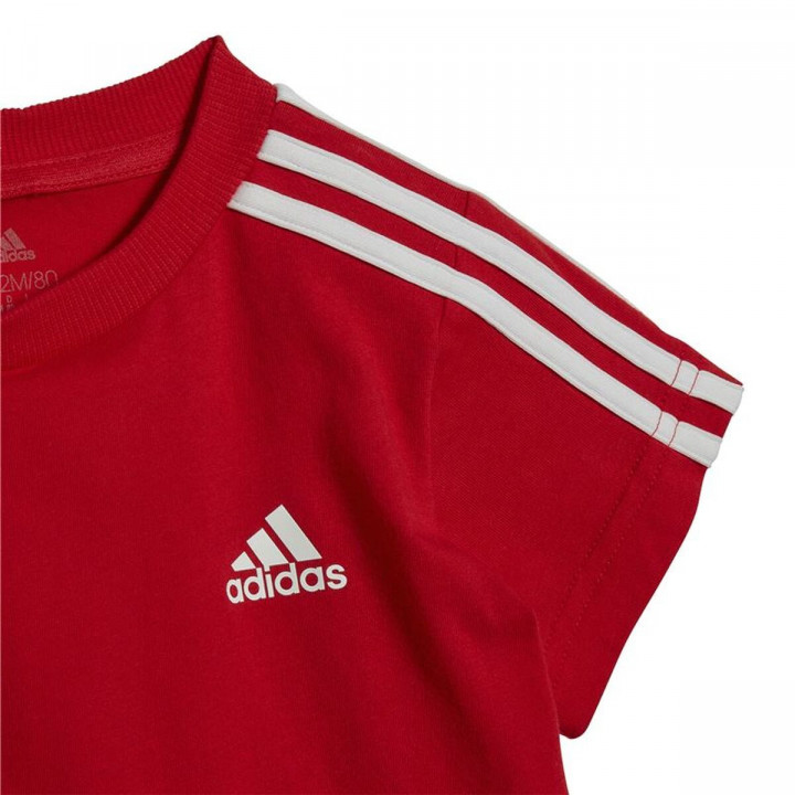 Completo Sportivo per Neonati Adidas Rosso