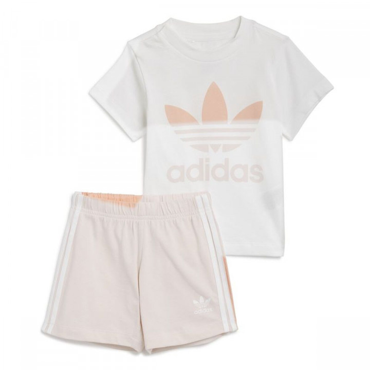 Ensemble de Sport pour Bébé Adidas Trifolio Blanc