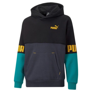 Kinderhoodie Puma Puma Power Colorblock Zwart