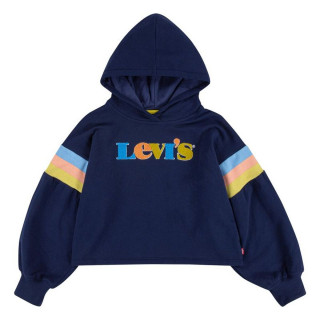 Sweatshirt met Capuchon voor Meisjes Levi's Full Sleeve High Rise Girl Donkerblauw