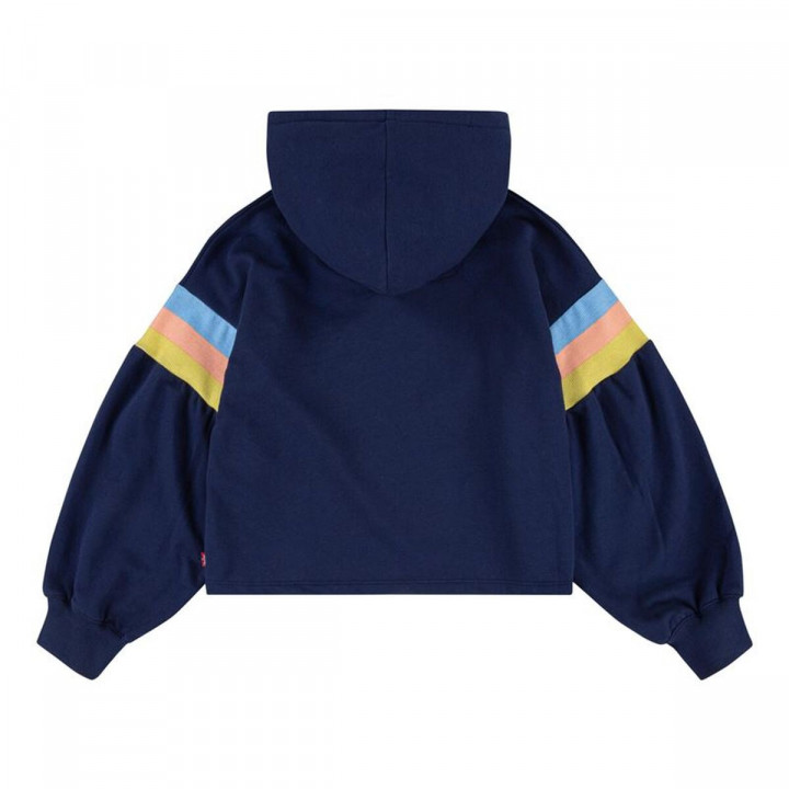 Sweatshirt met Capuchon voor Meisjes Levi's Full Sleeve High Rise Girl Donkerblauw