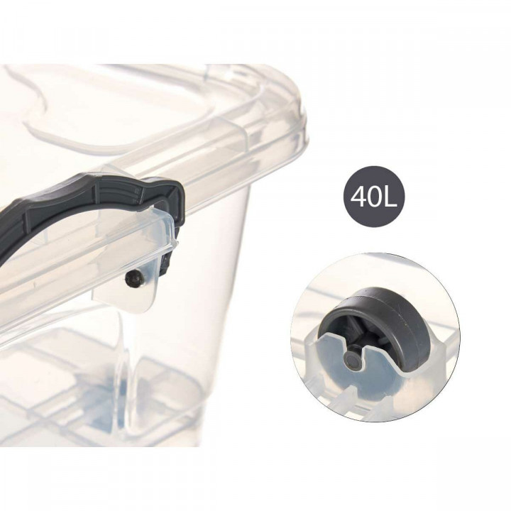 Storage Box Kipit Plastic 40 L With wheels (Refurbished D)