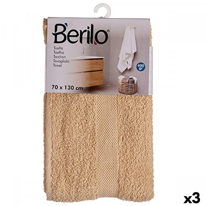 Towel set Berilo Cream 3 Units (Refurbished B)