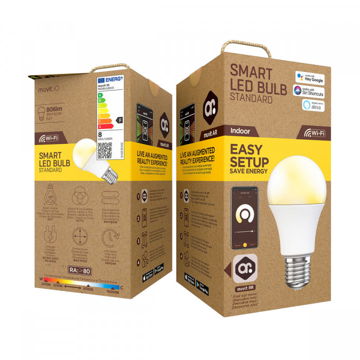 Smart Light bulb muvit iO iO E27 2700 K 6500 K 800 lm