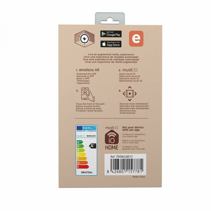 Ampoule à Puce Muvit iO 5 W E27 1800 K 2700 K 480 Lm Wi-Fi