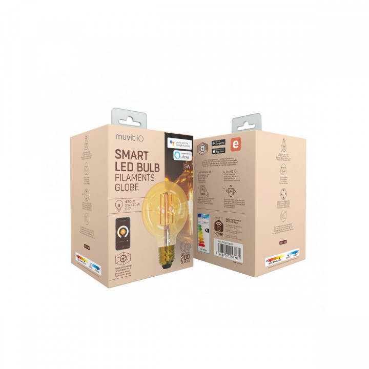 Smart Glühbirne Muvit iO 5 W E27 1800 K 2700 K 480 Lm Wi-Fi