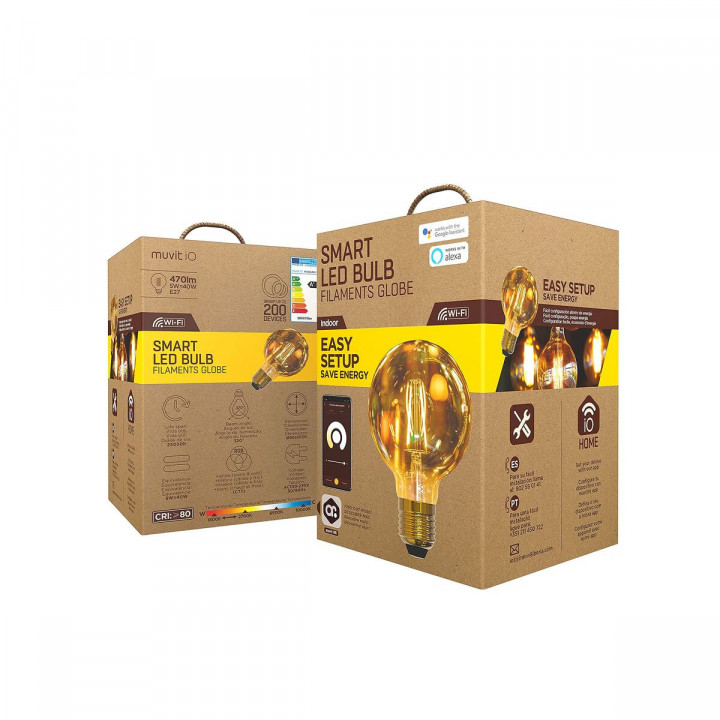 Bombilla Inteligente Muvit iO 5 W E27 1800 K 2700 K 480 Lm Wi-Fi
