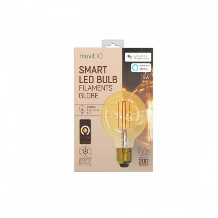 Lampadina Intelligente Muvit iO 5 W E27 1800 K 2700 K 480 Lm Wi-Fi
