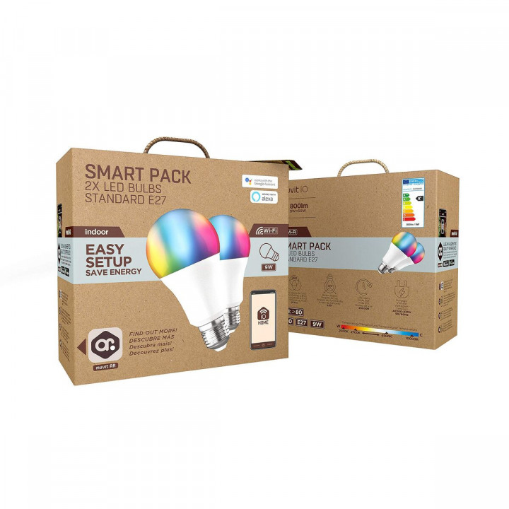 Smart Gloeilamp Muvit iO 9 W E27 800 lm Wi-Fi LED 2700 K 6500 K