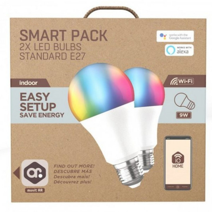 Smart Glühbirne Muvit iO 9 W E27 800 lm Wi-Fi LED 2700 K 6500 K