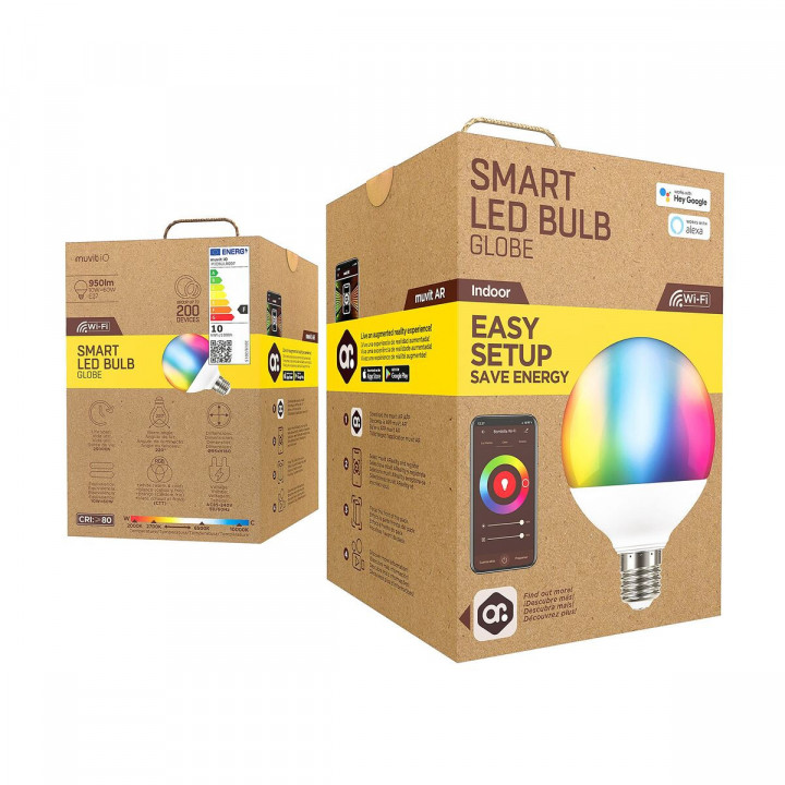 Smart Gloeilamp Muvit iO 10 W E27 2700 K 6500 K 950 Lm Wi-Fi LED