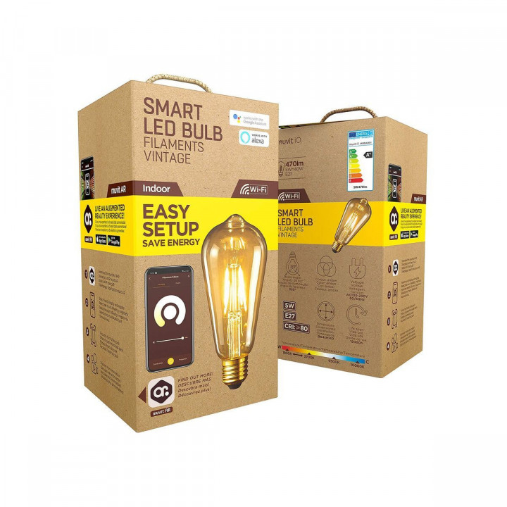 Bombilla Inteligente Muvit iO 5 W E27 1800 K 2700 K 480 Lm Wi-Fi