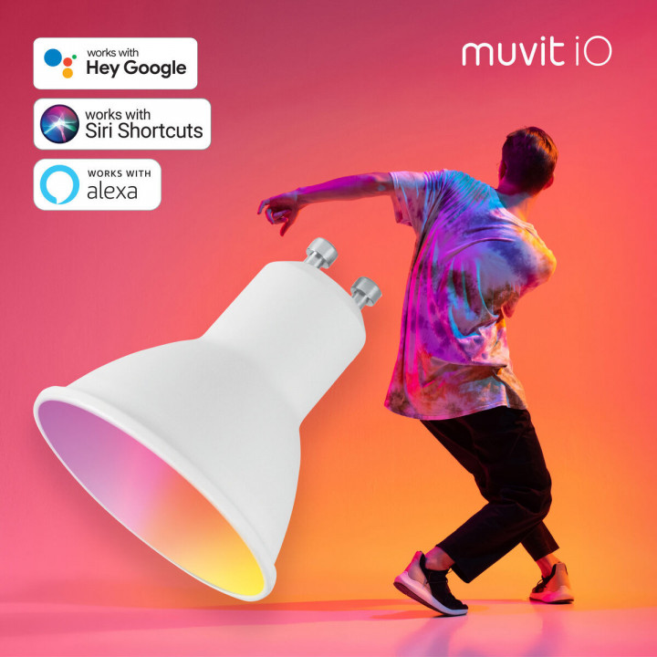 Ampoule à Puce muvit iO iO Wi-Fi GU10 LED 2700 K 6500 K 400 lm
