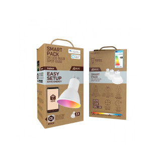 Smart Glühbirne Muvit iO Pack 3 5,5 W GU10 400 lm Wi-Fi LED 2700 K 6500 K