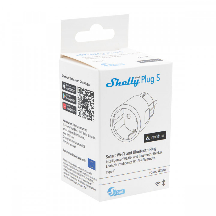 Slim Stopcontact Shelly 85366990 Wi-Fi 230 V 10 A