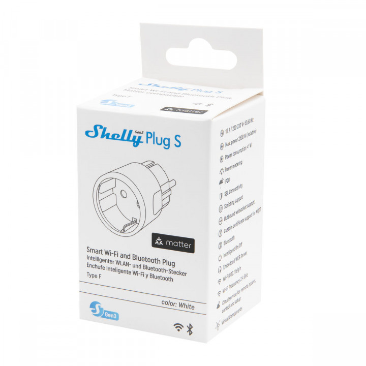 Slim Stopcontact Shelly 85366990 Wi-Fi 230 V 10 A