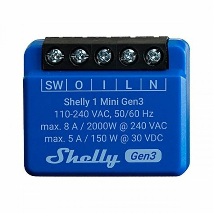 Shelly Módulo switch Mini 1 Gen3 Wi-Fi BT