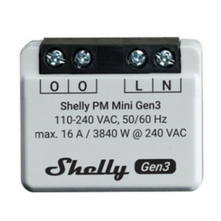 Smart Plug Shelly MINI 1PM GEN3 Bluetooth Wi-Fi Bluetooth 4.2