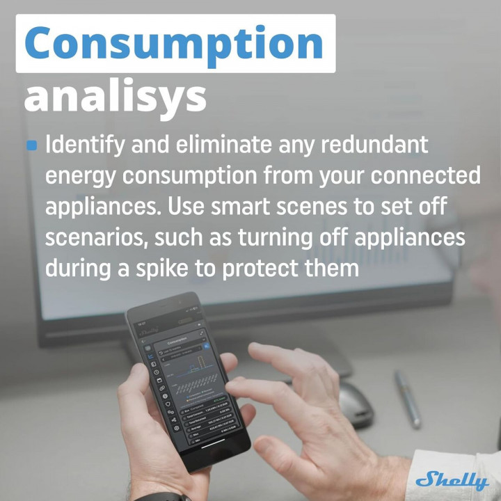 Prise Intelligente Shelly MINI 1PM GEN3 Bluetooth Wi-Fi Bluetooth 4.2