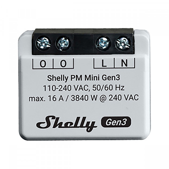 Prise Intelligente Shelly MINI 1PM GEN3 Bluetooth Wi-Fi Bluetooth 4.2