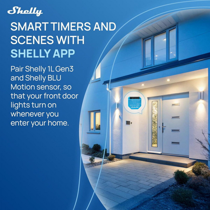 Presa Intelligente Shelly S3SW-0A1X1EUL Bluetooth Wi-Fi 230 V 10 A