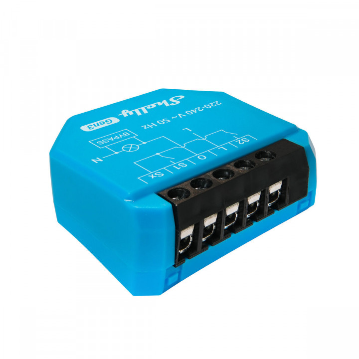 Slim Stopcontact Shelly S3SW-0A1X1EUL Bluetooth Wi-Fi 230 V 10 A