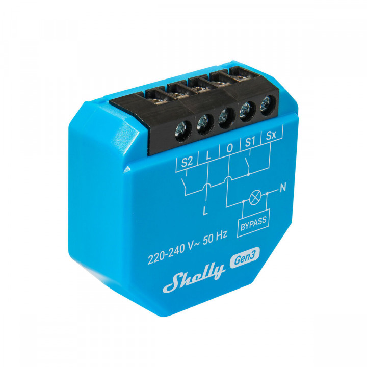 Slim Stopcontact Shelly S3SW-0A1X1EUL Bluetooth Wi-Fi 230 V 10 A