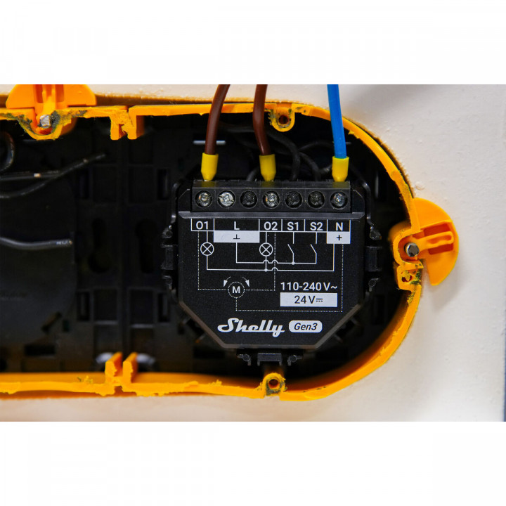 Shelly Módulo switch Wi-Fi BT Gen 3 2PM