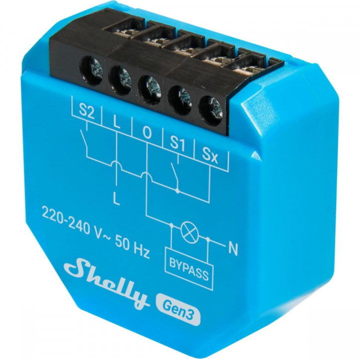 Shelly Módulo switch 2L Gen3  Wi-Fi BT