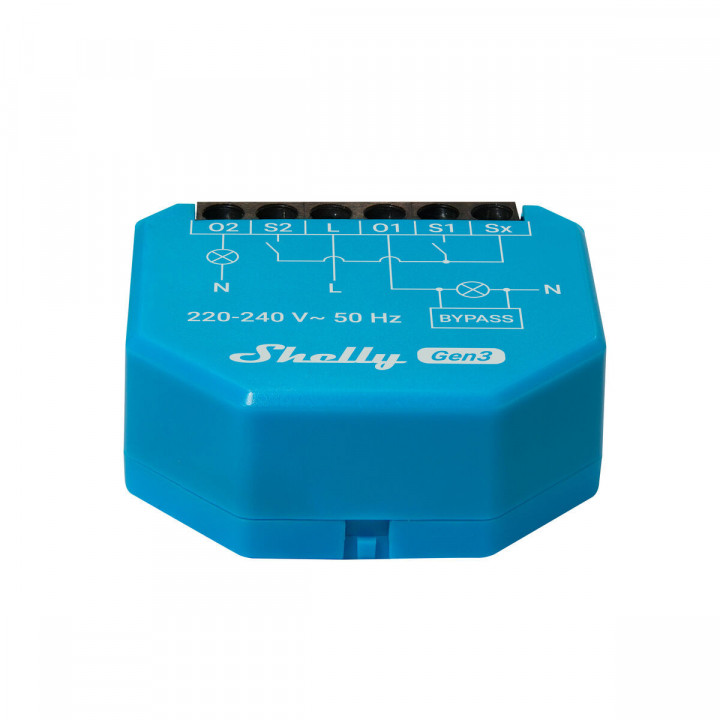 Presa Intelligente Shelly S3SW-0A2X4EUL Bluetooth Wi-Fi 230 V 16 A