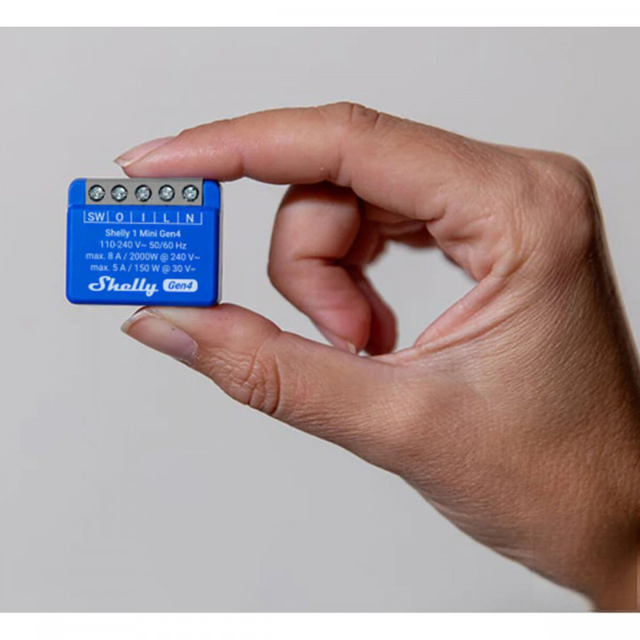 Slim Stopcontact Shelly S4SW-001X8EUU Bluetooth Wi-Fi Bluetooth 5.0