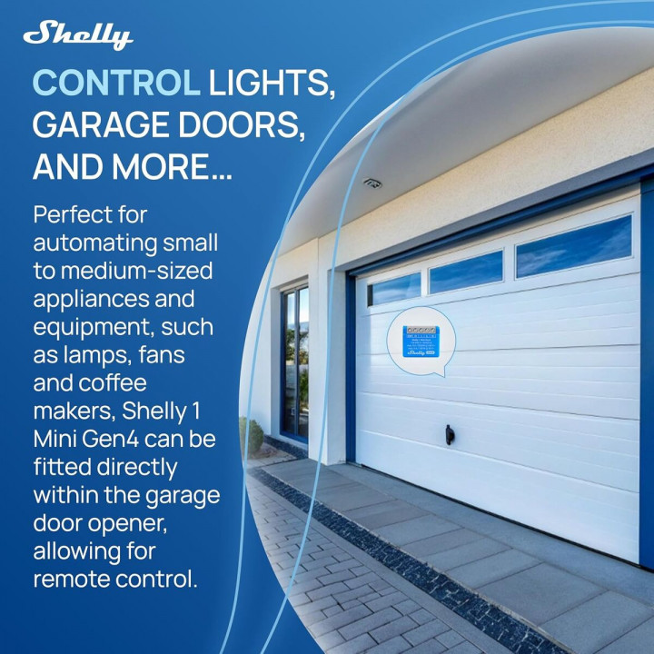 Slim Stopcontact Shelly S4SW-001X8EUU Bluetooth Wi-Fi Bluetooth 5.0