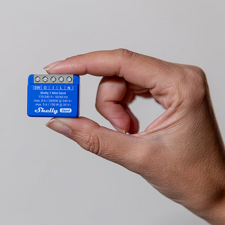 Shelly Módulo switch Mini 1 Gen4 Wi-Fi BT