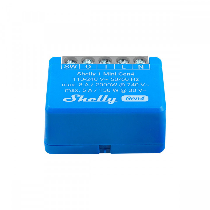 Slim Stopcontact Shelly S4SW-001X8EUU Bluetooth Wi-Fi Bluetooth 5.0