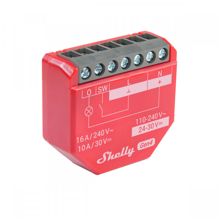 Presa Intelligente Shelly S4SW-001P16EU Bluetooth Wi-Fi Bluetooth 5.0 10 A