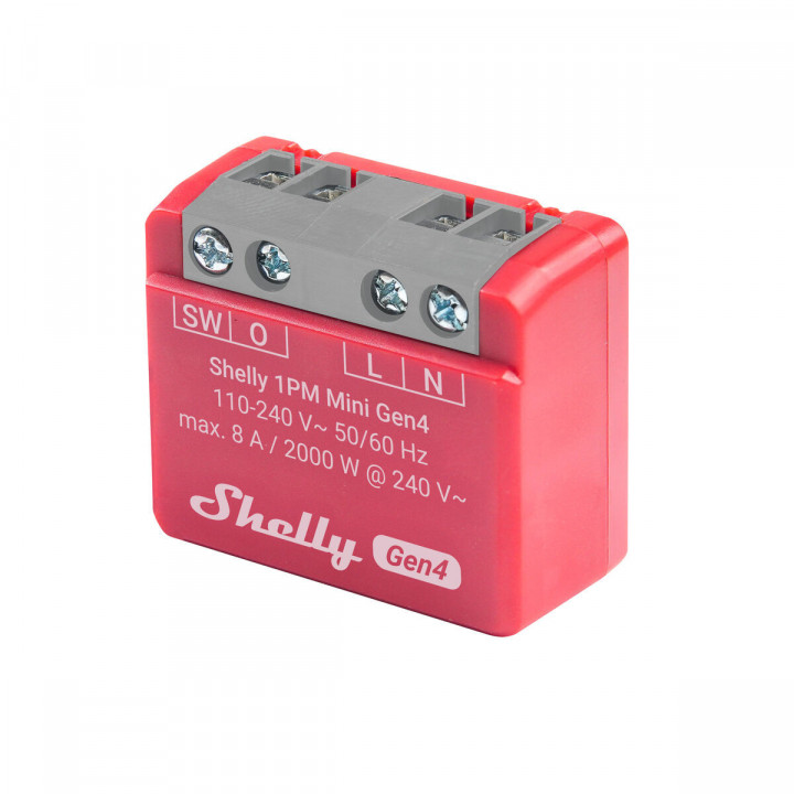 Slim Stopcontact Shelly S4SW-001P8EU Bluetooth Wi-Fi Bluetooth 5.0