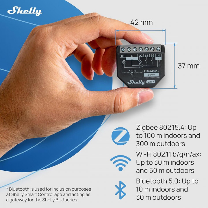 Presa Intelligente Shelly SHELLY 2PM GEN4 X4 Wi-Fi 230 V 10 A (4 Unità)