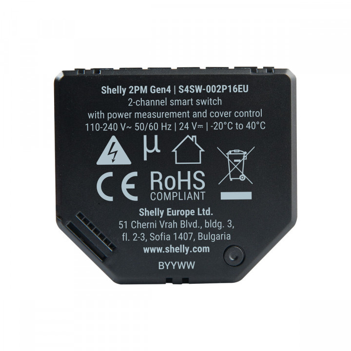 Presa Intelligente Shelly SHELLY 2PM GEN4 X4 Wi-Fi 230 V 10 A (4 Unità)