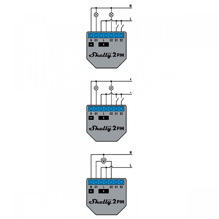 Wi-Fi schakelmodule Shelly Plus 2PM WLAN 240 V Wifi