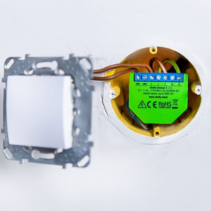 Wi-Fi switch module Shelly Dimmer 2 240 V 2 A