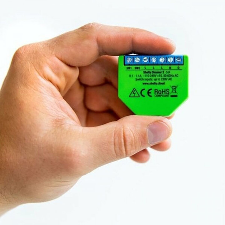 Modulo interruttore Wi-Fi Shelly Dimmer 2 240 V 2 A
