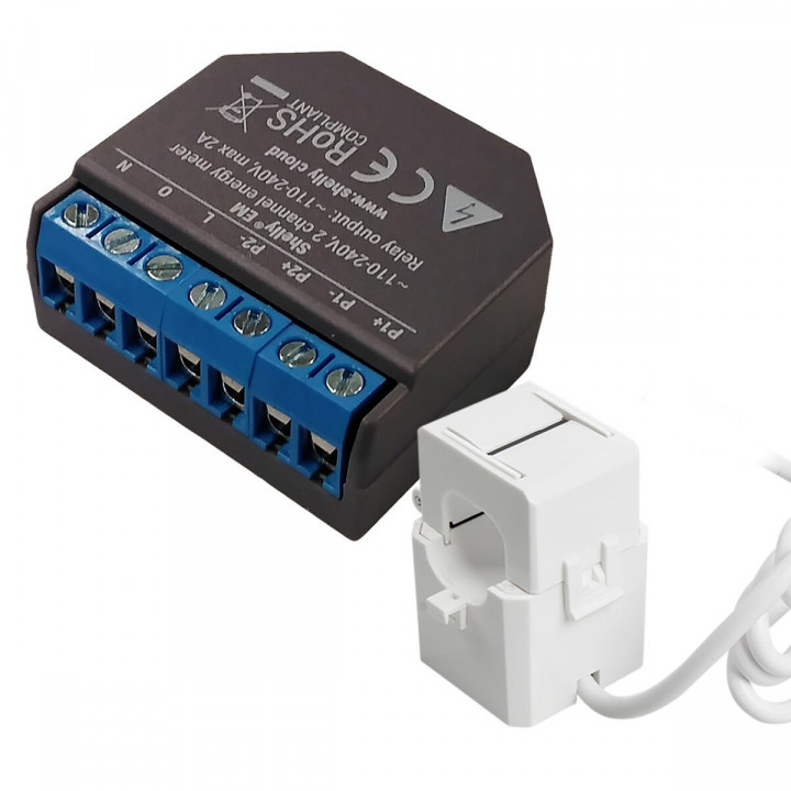Modulo interruttore Wi-Fi Shelly SHELLY EM + 50A CLAMP