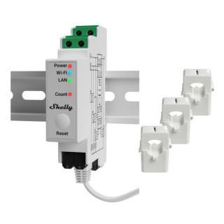 Wi-Fi schakelmodule Shelly PRO 3EM 120A Wi-Fi