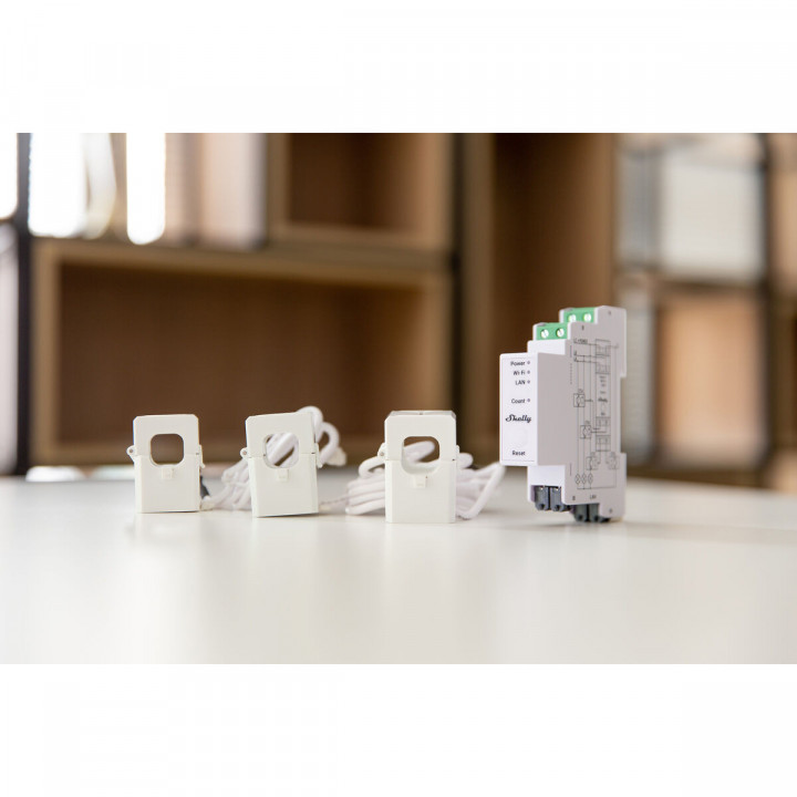 Wi-Fi-Schaltmodul Shelly PRO 3EM 120A Wi-Fi