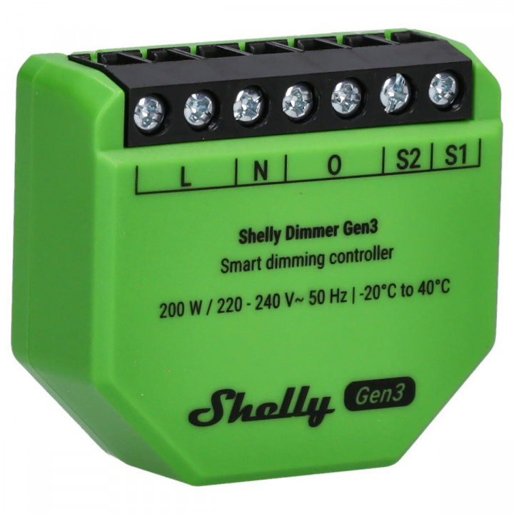 Modulo interruttore Wi-Fi Shelly Gen 3 220-240 V