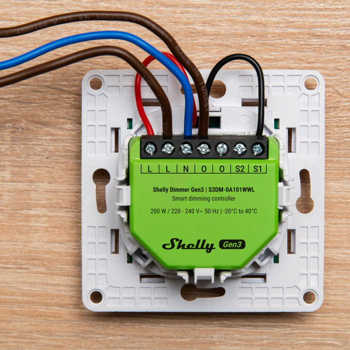Modulo interruttore Wi-Fi Shelly Gen 3 220-240 V