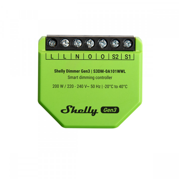 Modulo interruttore Wi-Fi Shelly Gen 3 220-240 V