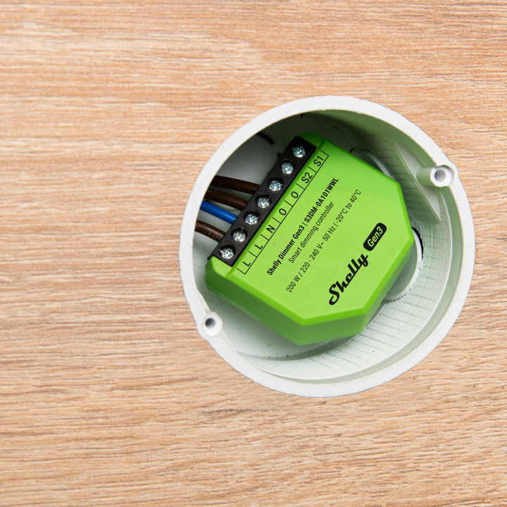 Module interrupteur Wi-Fi Shelly Gen 3 220-240 V
